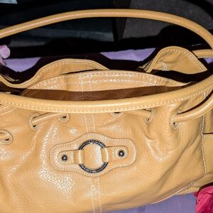 Tan Leather Tote Bag